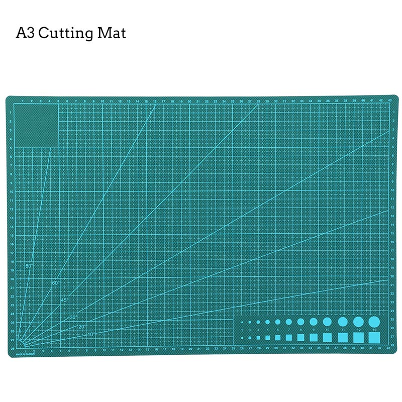 LMDZ A3 A4 A5 Double Sided Cutting Mat Cutting Board Mat Patchwork Mat Cutting Mat Patchwork Tool DIY Cutting Board 1 Pcs: A3 Green