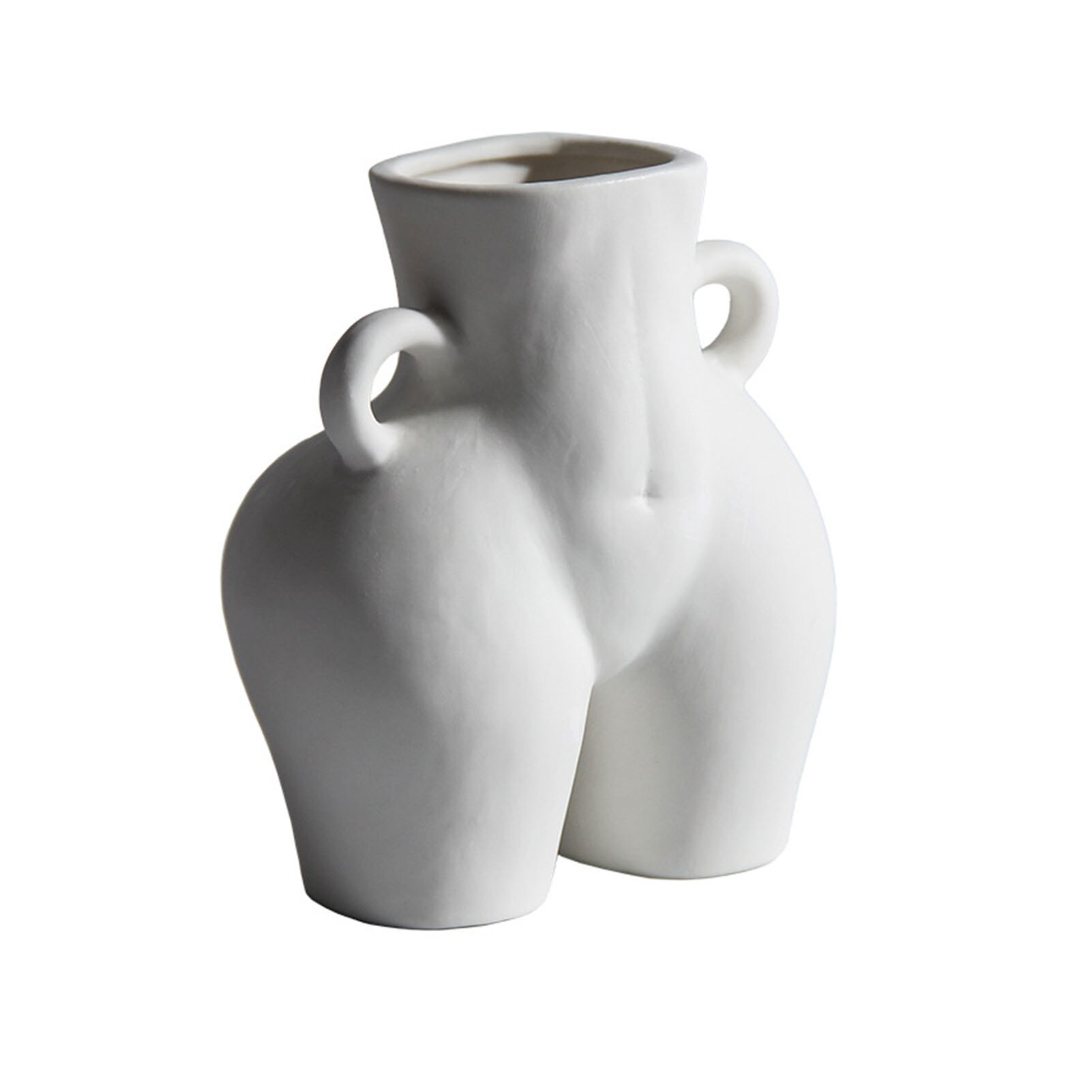 Menschliches Vase Hintern nackt Handwerk Eingerichtet Hause Dekoration Blume Anordnung Frau Blume Vasen Heimat Dekor: A matt Weiß