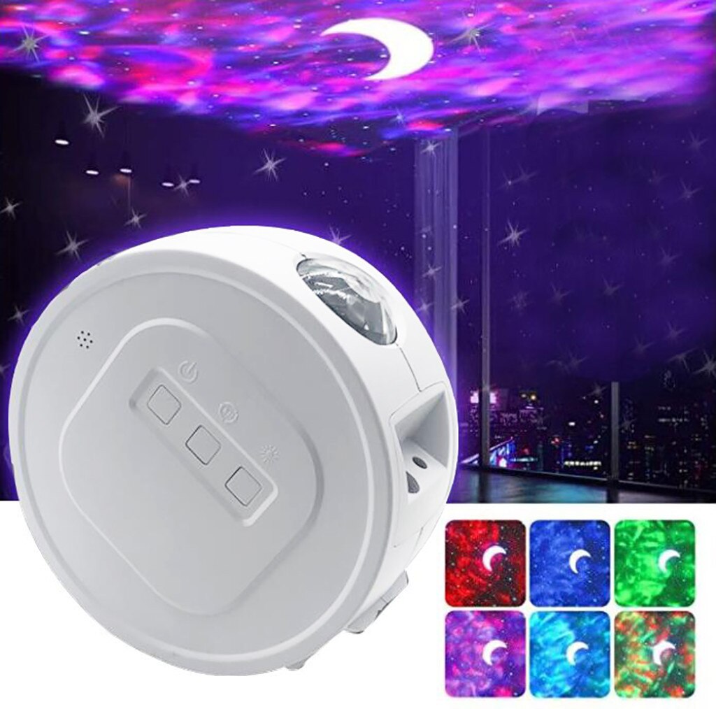 Led Lightful Night Sky Projector Lamp Oceaan Golf Ster Licht Usd 5V 1A Led Sterrenhemel Projectoren Kinderkamer romantische Licht Decor