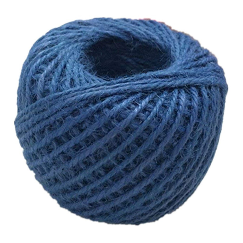 50M Natural Burlap Hessian Jute Twine Cord Hemp Rope 2mm Packing String Wedding Decoration 5BB5607: 9