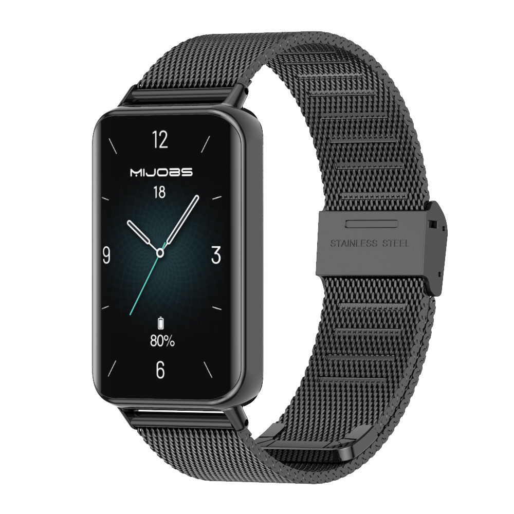 Pour Huawei Honor Band 9 sangles Bracelet en métal milanaise Sport bande remplacement Bracelet pour Honor Band 9 Correa: Orange