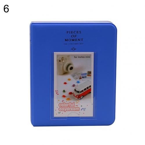 Cartoon 3 Inch 64 Zakken Fotoalbum Foto Opslag Houder Voor Fujifilm Instax Art Craft Home Decor Bruiloft Afstuderen Foto: Sapphire Blue