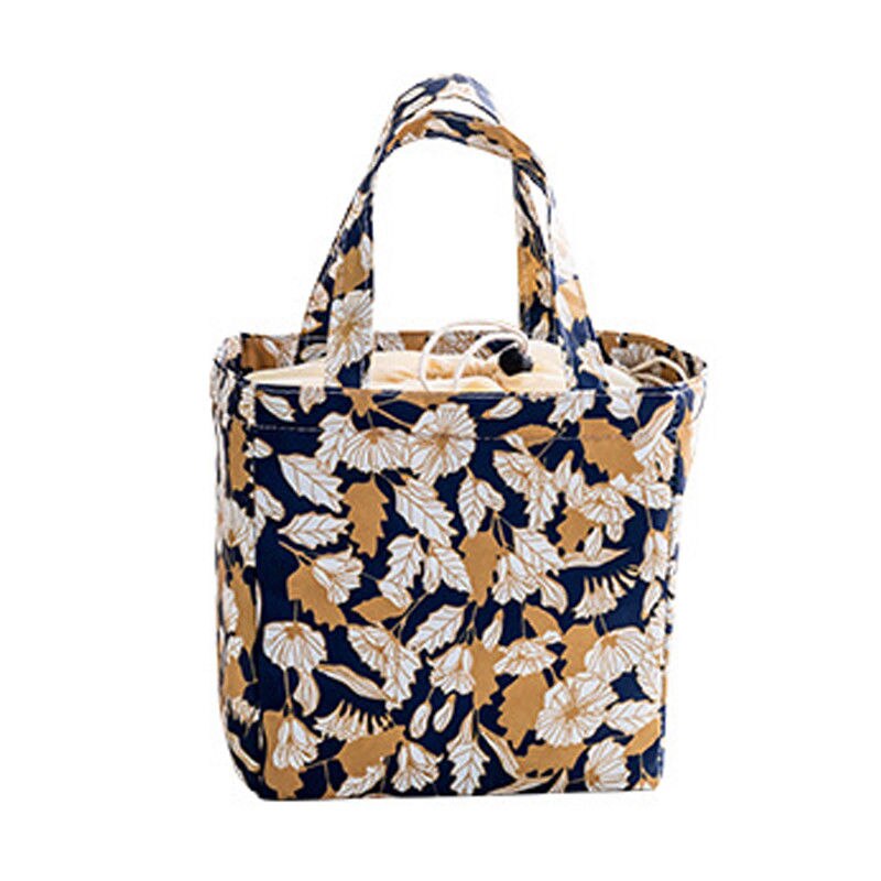 Fiambrera de refrigerador térmico aislado portátil, bolsas de almacenamiento, bolso de mano, almuerzo, Picnic, Camping, funda térmica, bolsas para niños, hombres y mujeres: Autumn scenery