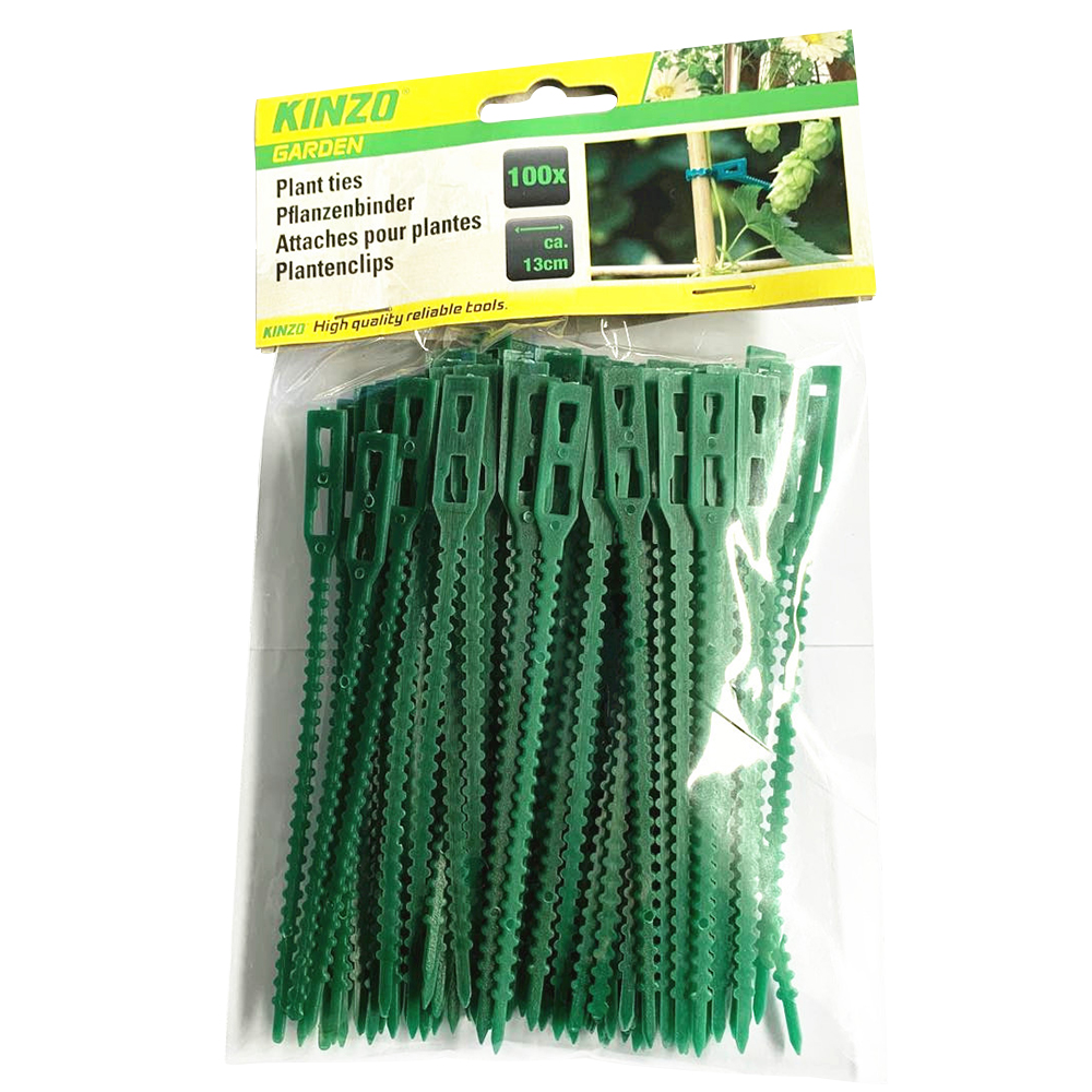 100 Pcs Groene Tuin Twistties Veelzijdige Plastic Banden