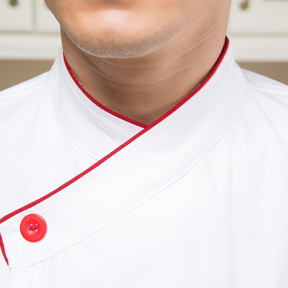 Chef's Uniform Long Sleeve Female Outfit Hotel Chef Clothing Women Chef Jacket Bakers Uniform Plus Size B-5595