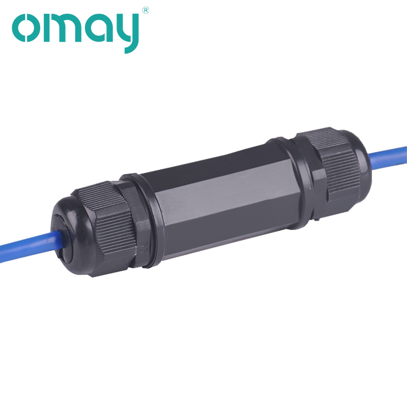 RJ45 waterdichte Connector IP67 Ethernet Netwerkkabel Connector Dubbele Kop Adapter Koppeling Uitbreiding voor Cat5 6 7 8P8C: 0,8 m