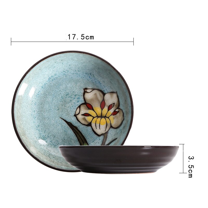 European-style dinner plate ceramic deep plate dinner plate service plate disc cake plate western food steak disc kitchen board: g