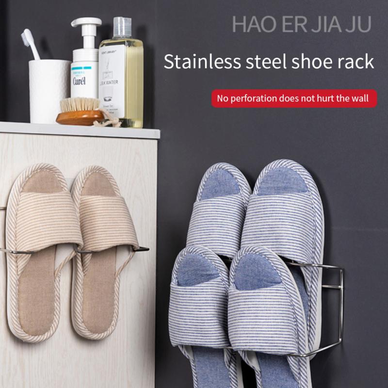 Show Rack For Slippers Wall-mounted Type Free Punching Shoe Rack Slippers... – Vicedeal