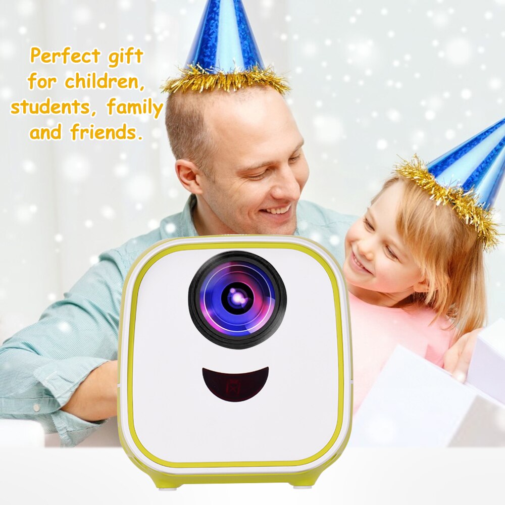 Mini projecteur vidéo LED pour enfants, cinéma familial à domicile, résolution Native 480x320, 50000 heures avec télécommande