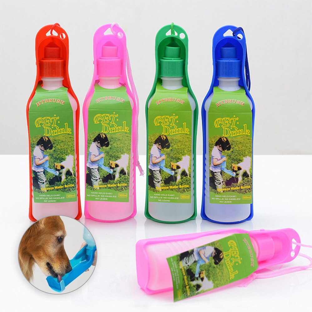 250Ml Huisdier Opvouwbare Drinker Hond Water Fles Kat Outdoor Draagbare Hond Drinkfles Kom Huisdieren Reizen Drinker