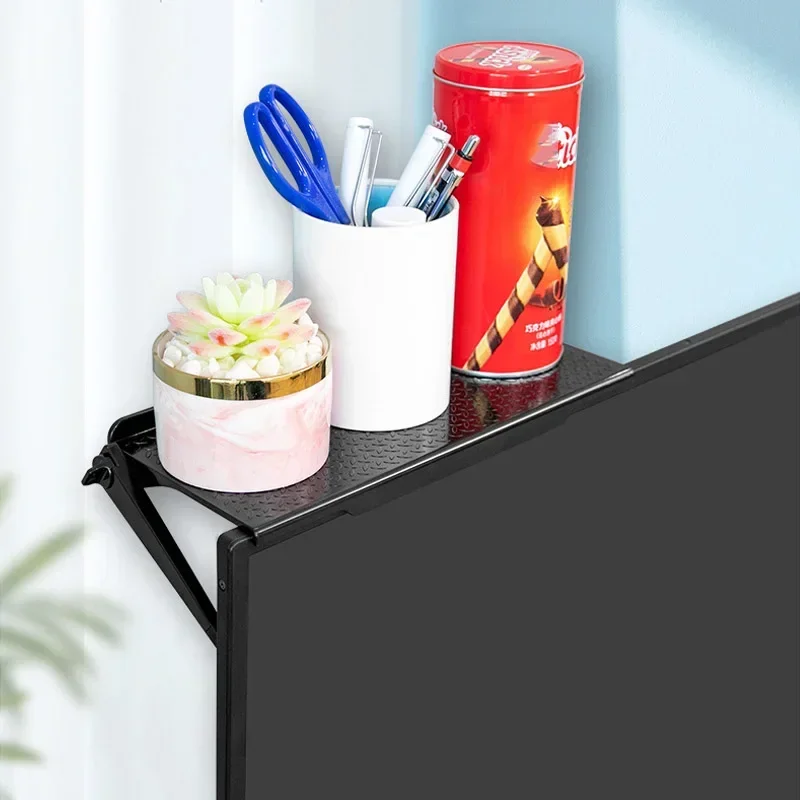 Estante de almacenamiento superior ajustable para pantalla de TV, soporte para Monitor de ordenador, soporte de escritorio, estante de exhibición para TV, estante de almacenamiento