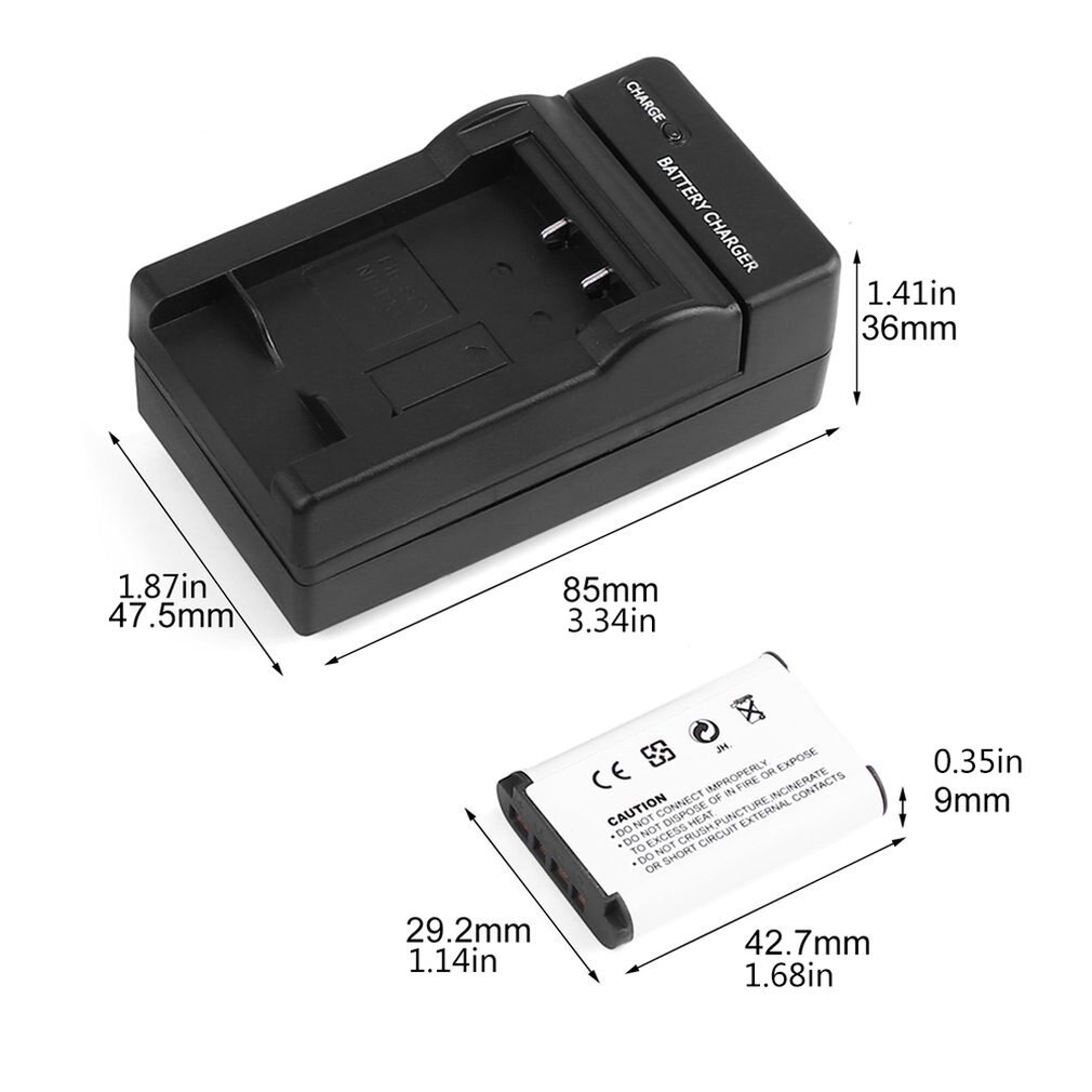 Kleine Size Oplaadbare Digitale Camera Batterij Packs + Uitklapbare Travel Charger Us Plug Voor NP-BX1 Camera