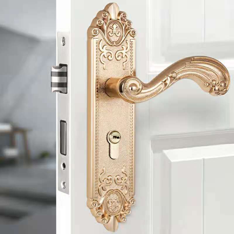 klasyczny niemy sypialnia nut klamka blokada bezpieczeństwa podział cichy zamek meble wewnętrzne drzwi