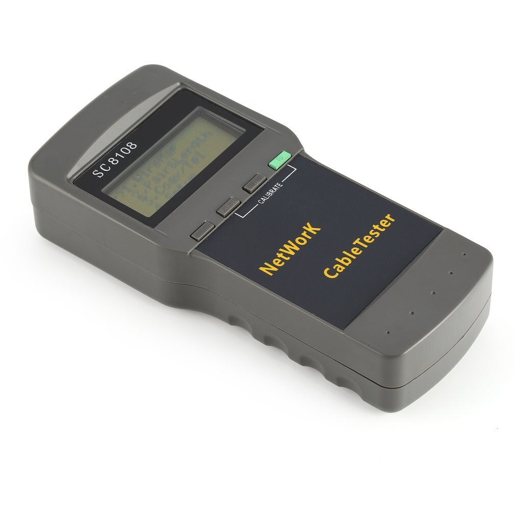 LCD Network Tester Meter Wireless LAN Phone Cable Meter Tester Wire Tracker LCD Display SC8108