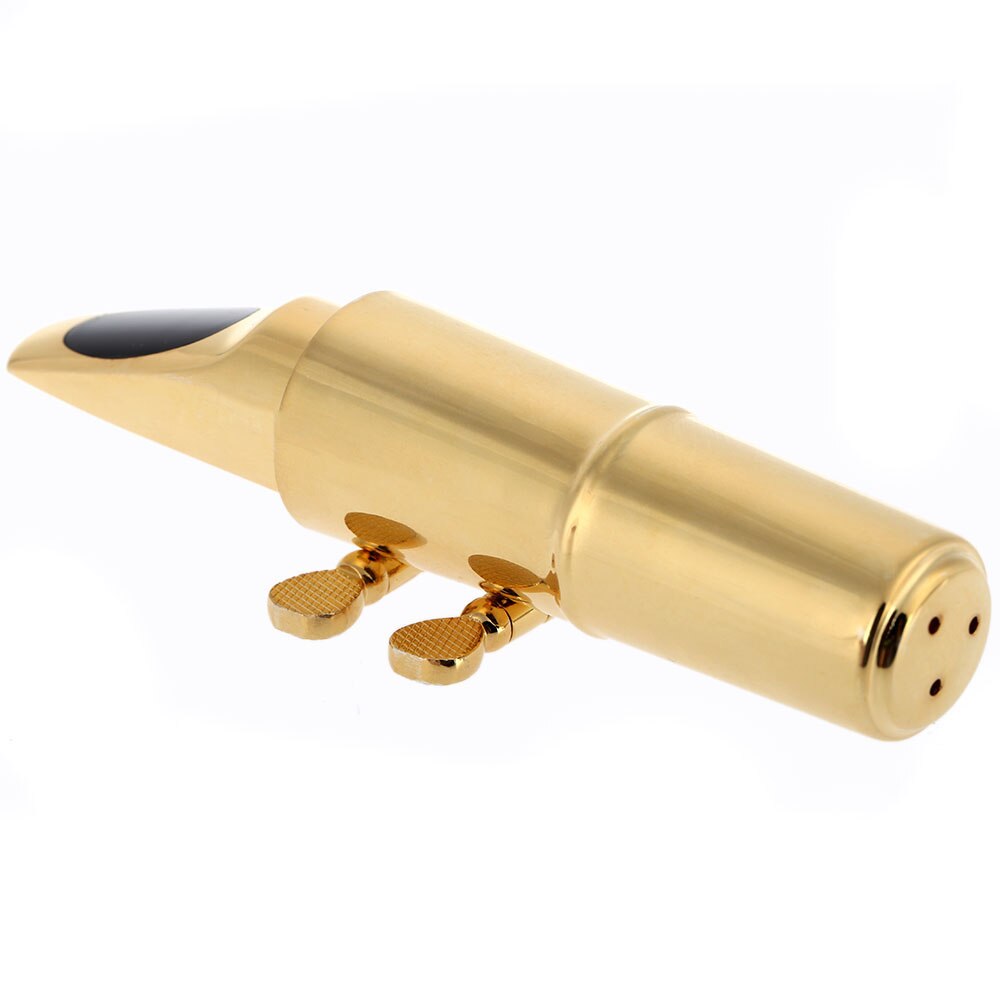 Alto Saxophone Mouthpiece 7C for Sax Playing the Jazz Music Alto Sax Mouthpiece Gold Plated Metal