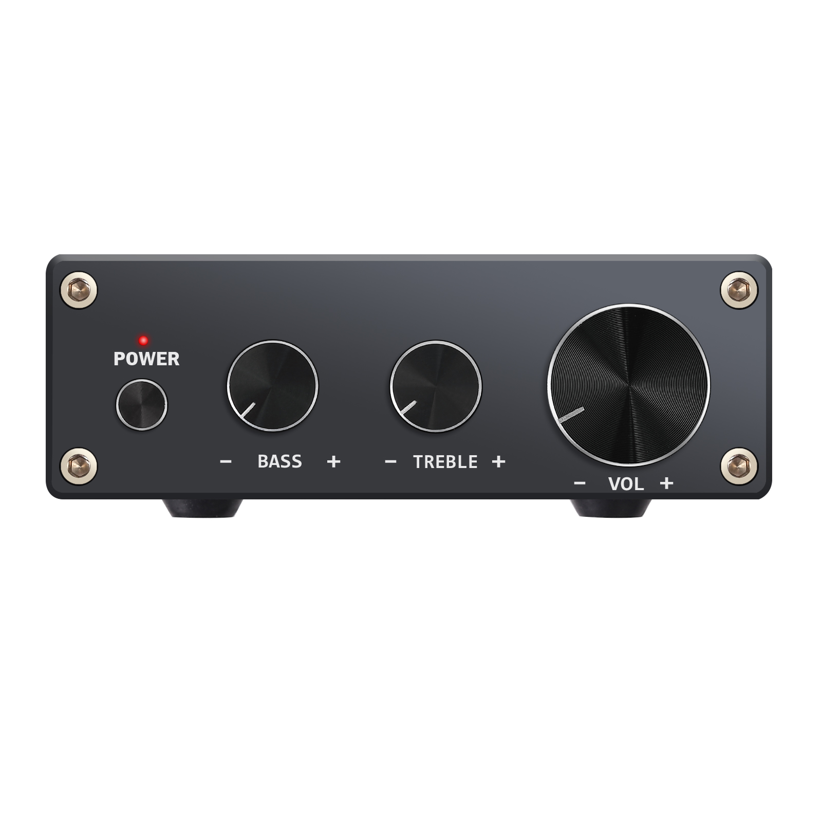 eSYNiC 50W+50W 2Channel Stereo Audio Amplifier Hi-Fi Class D Integrated Amp with Bass and Treble Control RCA Analog In Power Amp