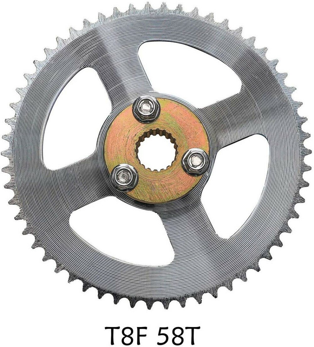 740mm Go Kart Rear Axle Assembly Kit Complete Wheel Brake Hub Disc Rotor T8F Chain Sproket for Mini ATV QUAD Drift Trike Buggy