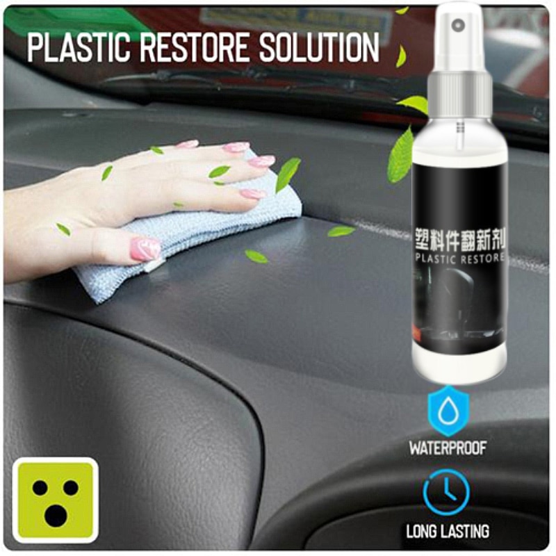 30 Ml Plastic Onderdelen Loopvlakvernieuwing Middel Wax Instrument Panel Wax Reductiemiddel Opknappen Agent Efficiënte Reparatie Tool Motorfiets