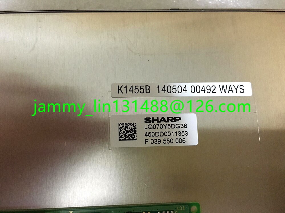 Original 7 inch LCD Modules By LQ070Y5DG08 / LQ070Y5DG36 / LQ070Y5DG09 Touch Screen