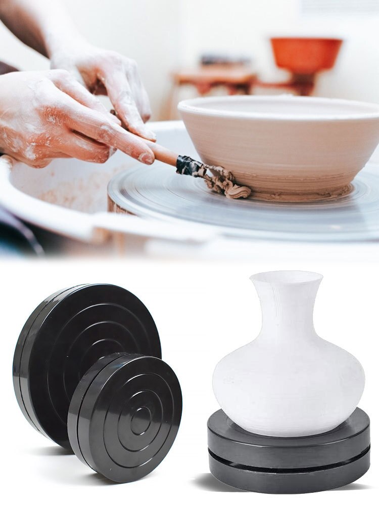 Plastic Turntable Pottery Clay Sculpture Wheels Tools 360 Flexible Rotation Pottery Wheel Plateau Tournant Support Dropshopping