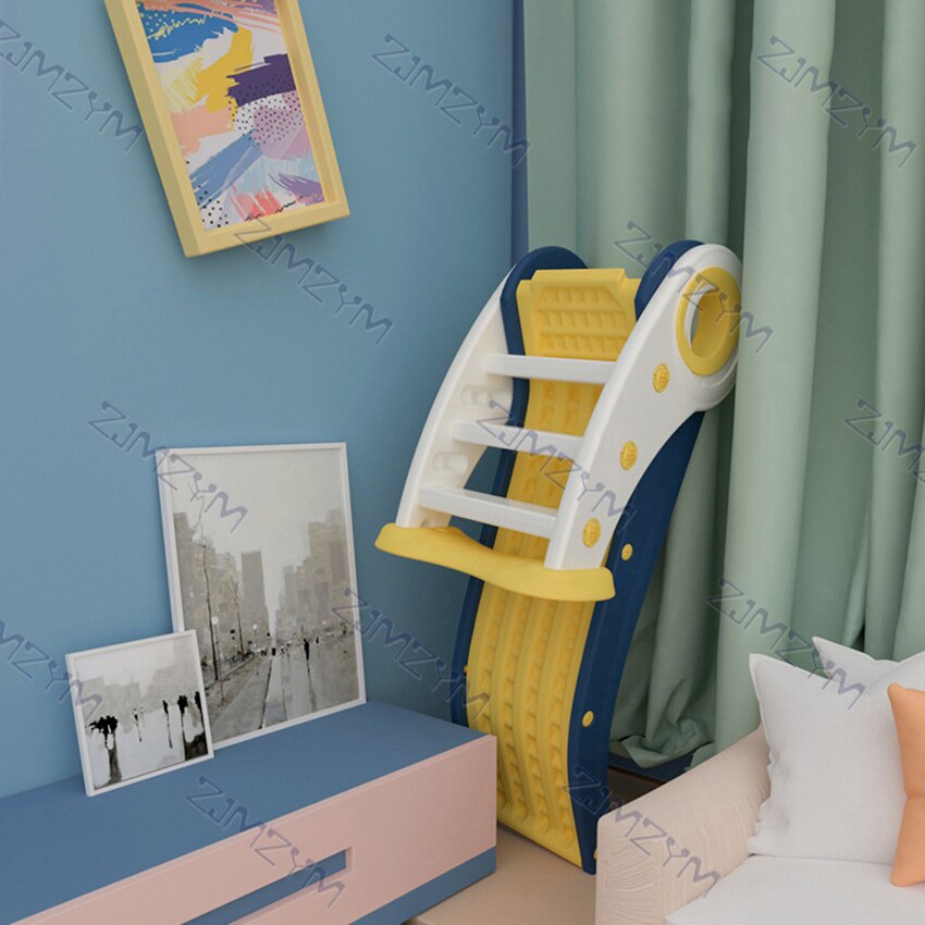 Tobogán de juguete para niños, tobogán de plástico plegable para niños, interior, exterior, arriba y abajo, escalador de jardín de infancia, parque infantil pequeño