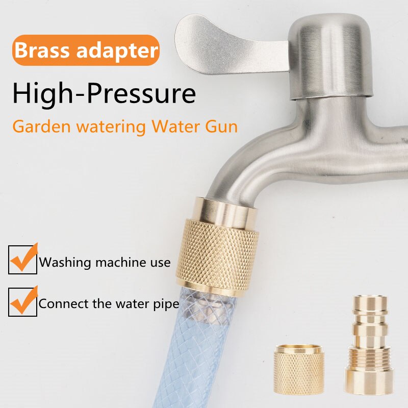 Zinc alloy Outdoor Garden Faucet Washing Machine Bibcock Garden Watering Hose Adapter Faucet Connector Mixer Watering Fitting