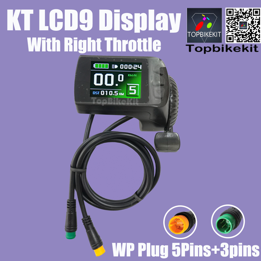 Ebike Display Kt Lcd3 Lcd4 Lcd5 Lcd 8H Lcd 8S Lcd9 Lcd 10H Lcd11 Led 900S Led 890 24v36v48V 48V 72V Fietsaccessoires Cycling Kt Display: green