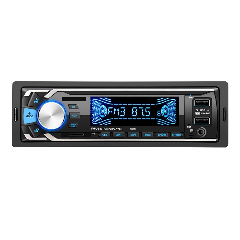Auto  mp3 speler, autoradio met 7 kleuren stereo of fm-ontvanger digitale mediaspeler met bluetooth-ondersteuning telefoon snel opladen
