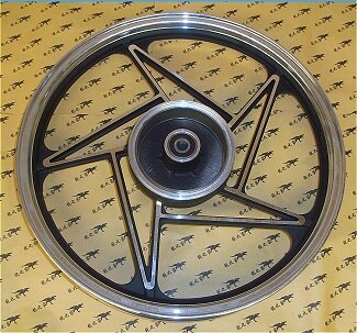 EN125-2/3 HJ125K-A/2A/3A Motorcycle Front Aluminum Alloy Wheel Hub Motorbike Scooter Rear Rims Back Wheel: rear wheel