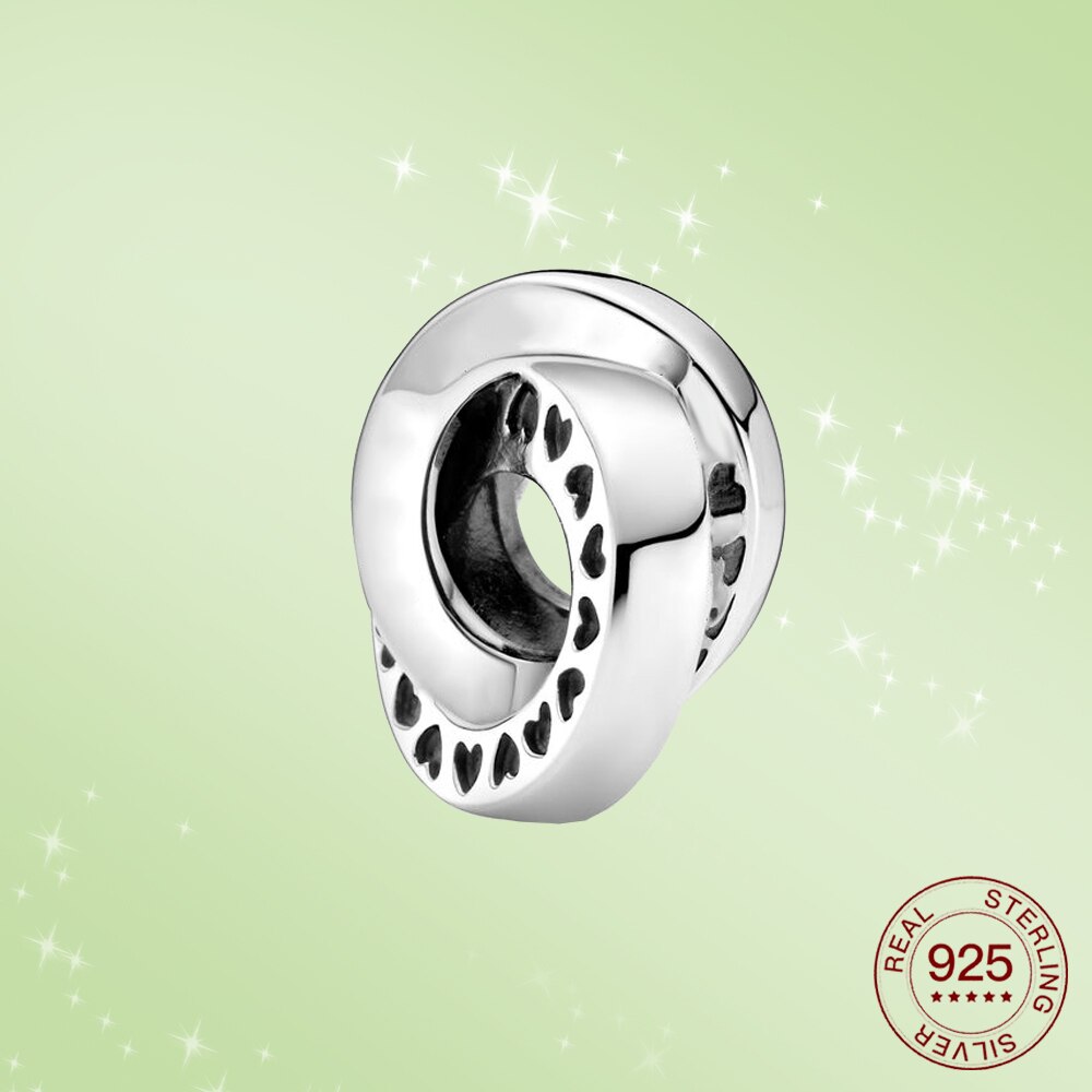 Charme Herz Anhänger Sterling Silber Original Armbinde Schmuck Für Frauen DIY schmuck