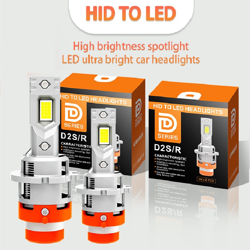 D2s d4s led-auton ajovalon polttimoa piilotettu 1:1 alkuperäistä auton ksenonvaloa canbus  d2r d4r ksenonpolttimoa auton valo moottoripyörän valopistoke 12v