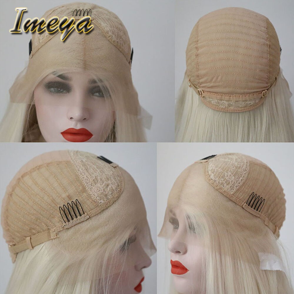 FANXITON Short Wave Pink High Temperature Heat Resistant Synthetic Lace Front Wigs Glueless For Women Wigs