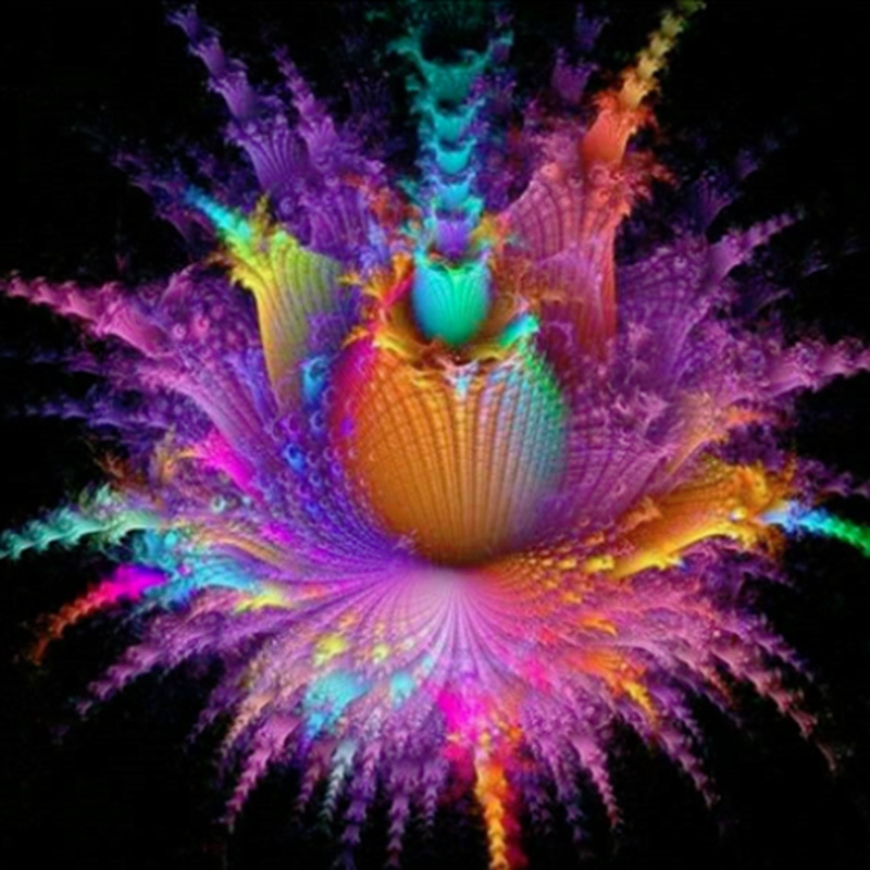 -bloem diamant schilderij patroon volledige kruissteek handwerk diy: Default Title