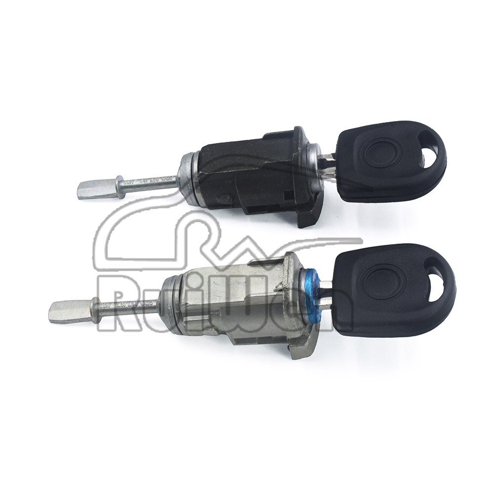 For VW Passat B5 Lupo / SEAT Arosa / SKODA Superb Front Left/Right Door Lock Cylinder with Key 3B0837168 3B0837167E: Left and Right
