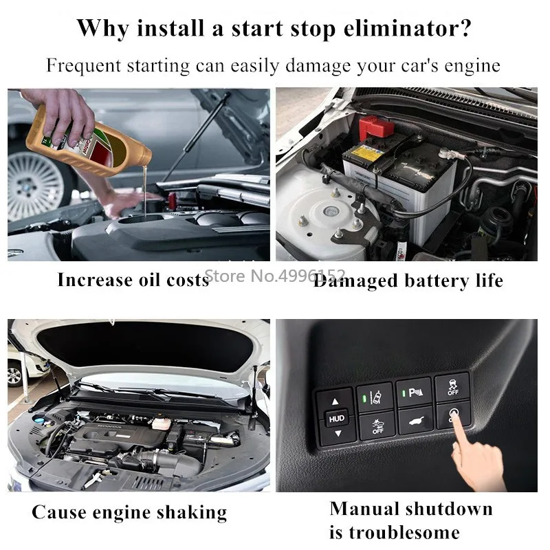 Auto Start Stop Canceller for VW Volkswagen Golf MK7 7.5 MK8 MK6 -2024 Car Stop Start Engine Eliminator Device Disable Cable