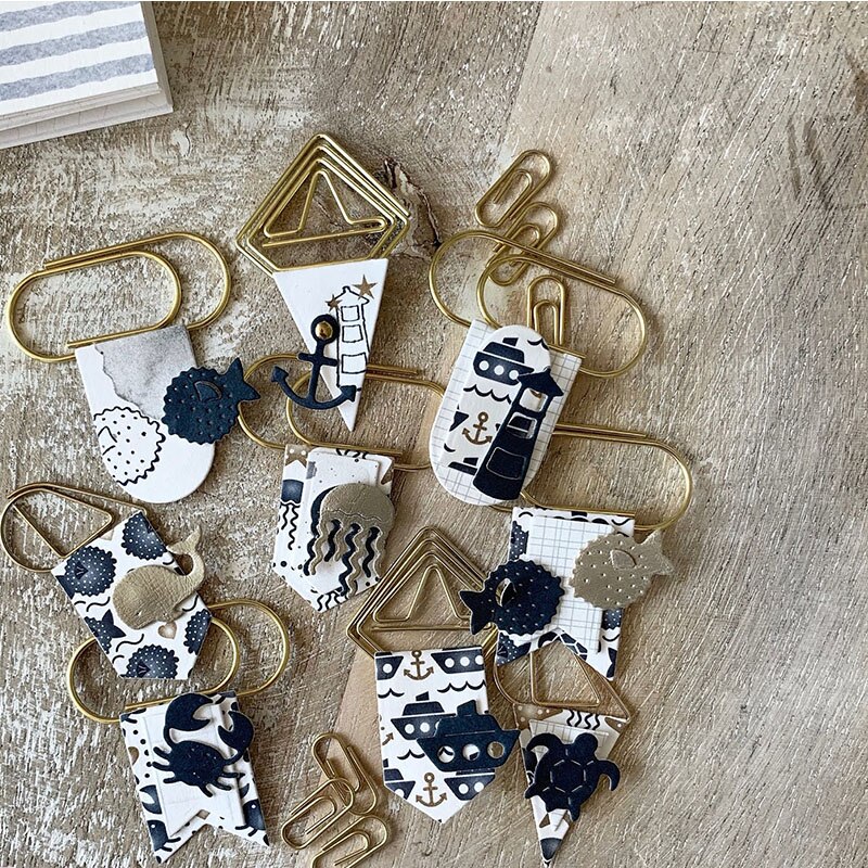 Sea Animals&Sail Tools Metal Cutting Dies Sea Animals&Sailing Die Cuts For Card Making DIY Decoration Crafts Cards