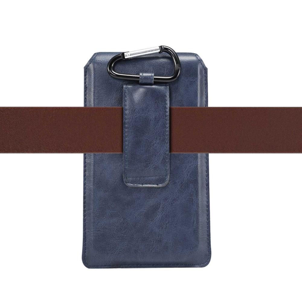 Ultrathin Men&#39;s Universal phone Bag for Xiaomi Max Retro Waist Pouch for iphone XR Huawei mate 20 X Case Fit For All Phone Model