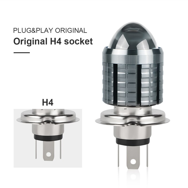 Faros LED H4 para motocicleta, faros LED H6 BA20D Hi Lo beam para Moto, lámparas LED para motocicleta 3000K 6000K, faro delantero para Moto