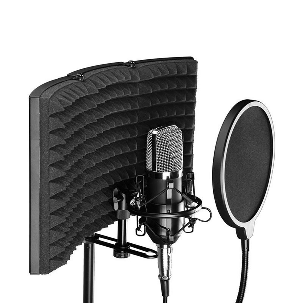 Microfoon Opname Studio Geluiddichte Cover Opvouwbaar Verstelbare Geluidsabsorberende Panel Isolatie Schild