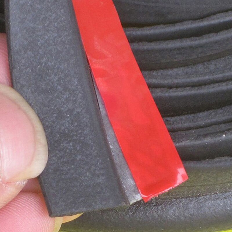 4M Z Type Rubber Seal Adhesive Sound Insulation Car Door Sealing Strip Weatherstrip Seals Waterproof Trim Auto Accessories