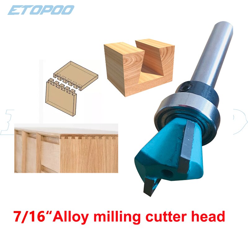 12“, 15",16" Dovetail Template Router Template Kit Template Drawing Kit: 7-16milling cutter