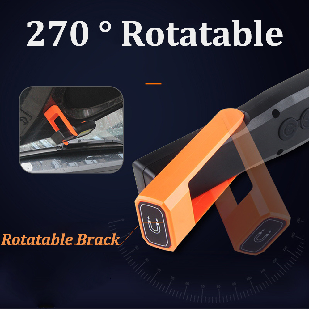LED-Arbeitsleuchte mit Magnet, Wartungsbeleuchtung, Taschenlampe, Auto, Garage, Mechaniker, Lampe, Aufladen, COB, Auto-Wartungsleuchte mit Haken