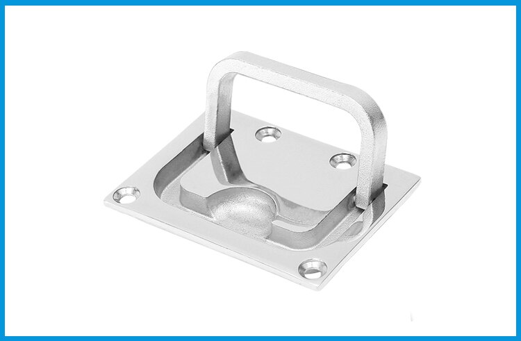 4 pieces/Lot stainless steel 316 Flush lift handle Flush hatch Lift Ring Hatch Pull Handle Locker Cabinet boat marine hardware