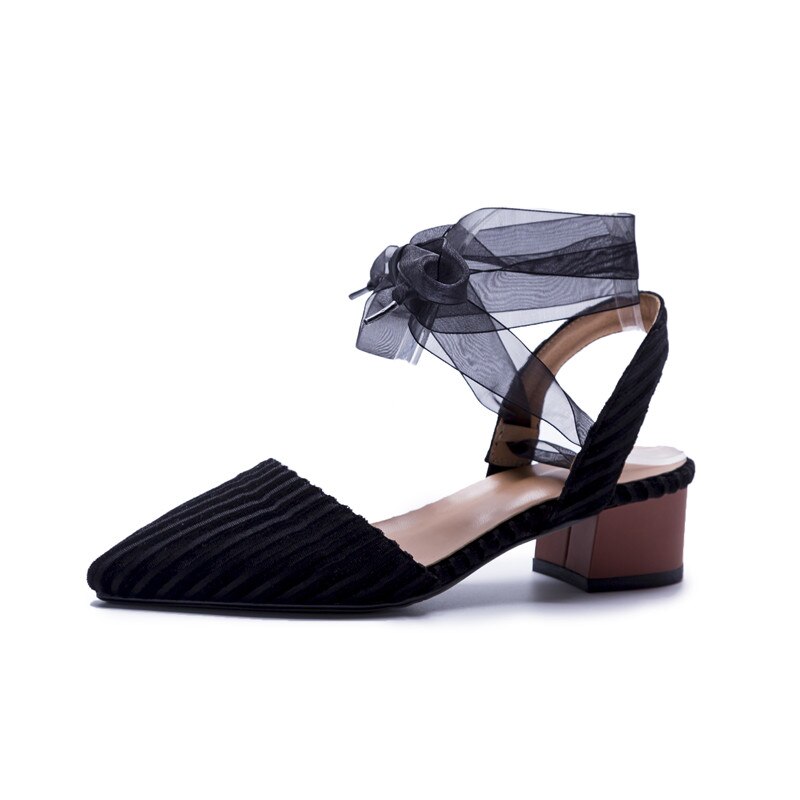 Hanfike Scarpe da sposa per le donne pizzo elegante tacco