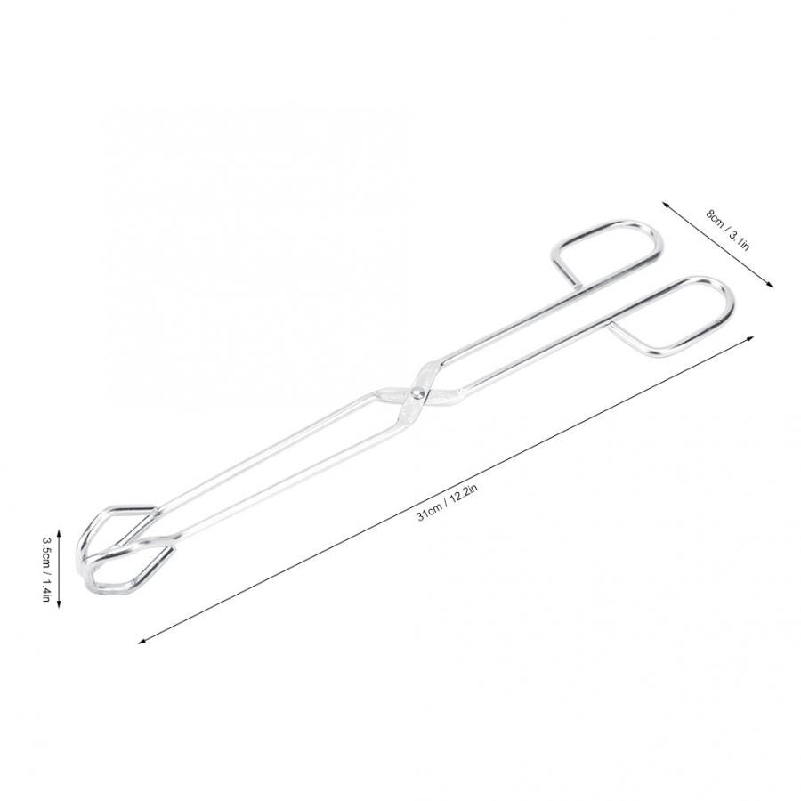 Barbecue Food Scissor Kitchen Utensils Stainless Steel Food Scissors Barbecue Grilled Food Clip Kitchen Tongs BBQ Accessories: Default Title