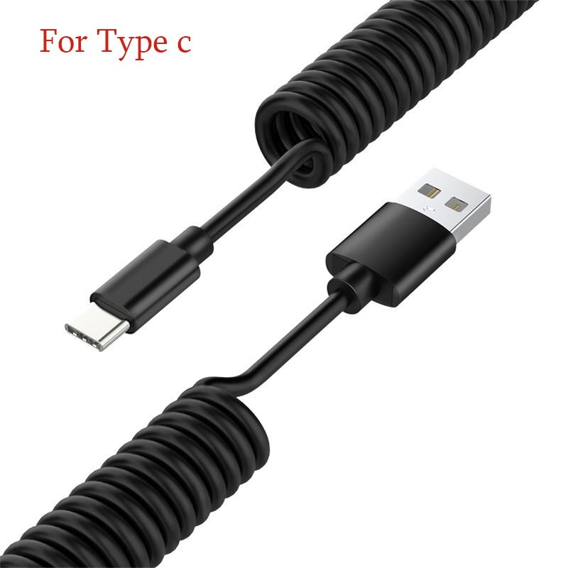 2,4 EINE Frühling USB Kabel Mikro USB Typ C Schnelle Ladekabel USB C praktisch-ladegerät Kabel Microusb Cabo Für samsung S8 Xiaomi Huawei: Pro Typ c