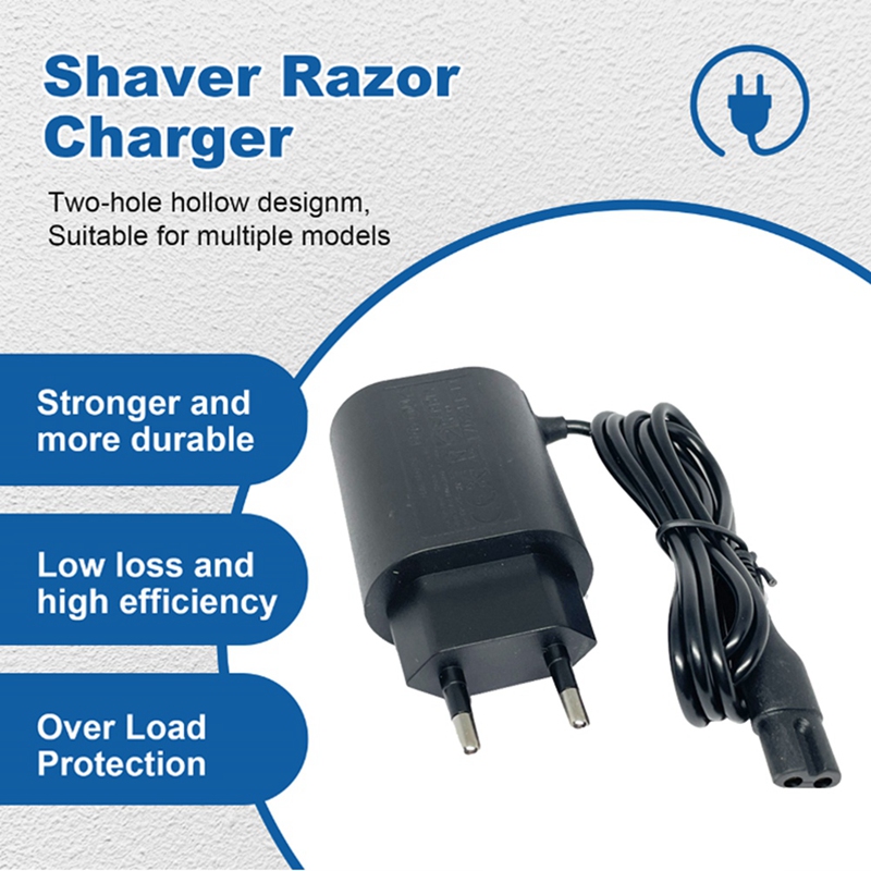 12v 0.4a vervangende scheeroplader voor braun series  s3 s5 s7 s8 s9 elektrische scheerapparaten, opladeradapter, eenvoudig te gebruiken, eu-stekker