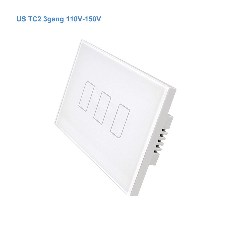 Broadlink TC2 US/AU version 1 2 3 Gang WiFi Home Automation Smart Fernbedienung Led Licht Switche Touch panel über RM Pro +: US 3gang 110V