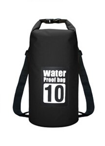 5L 10L 15L 20L Outdoor Waterproof Dry Bag Backpack Sack Storage Trekking Rafting Sports Kayaking Canoe Swimming Bag Travel Kits: Black 10L