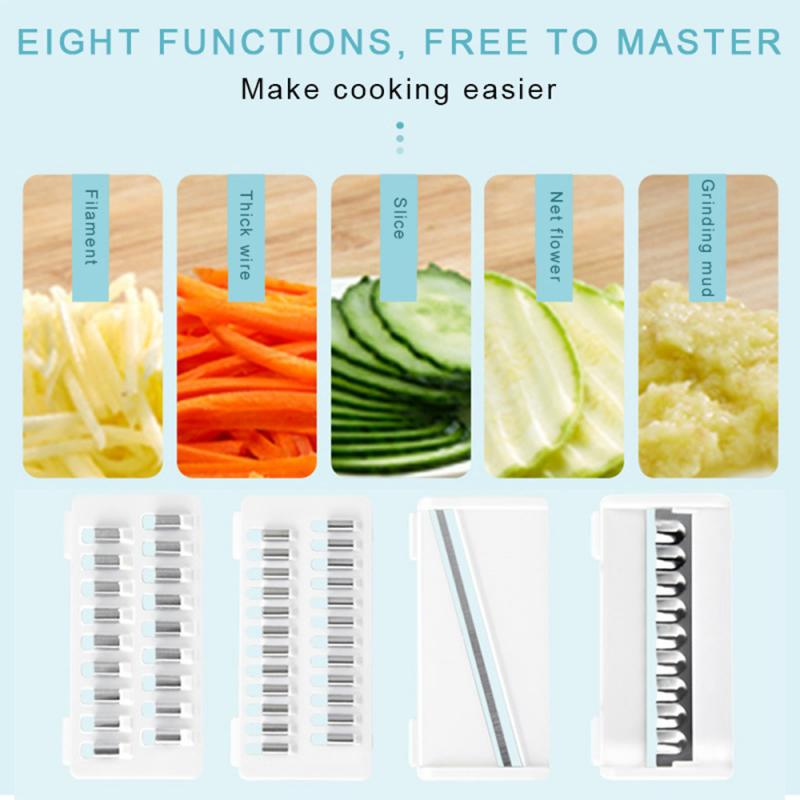 Wheat Straw Multifunction Vegetable Cutter Fruit Slicer Grater Shredders Drain Basket Slicers Gadgets Kitchen Accessories